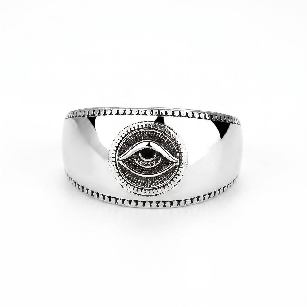 Vintage Eye Finger Ring Adjustable Silver Rings Fashion Opening Rings Jewelry Gift серебряный