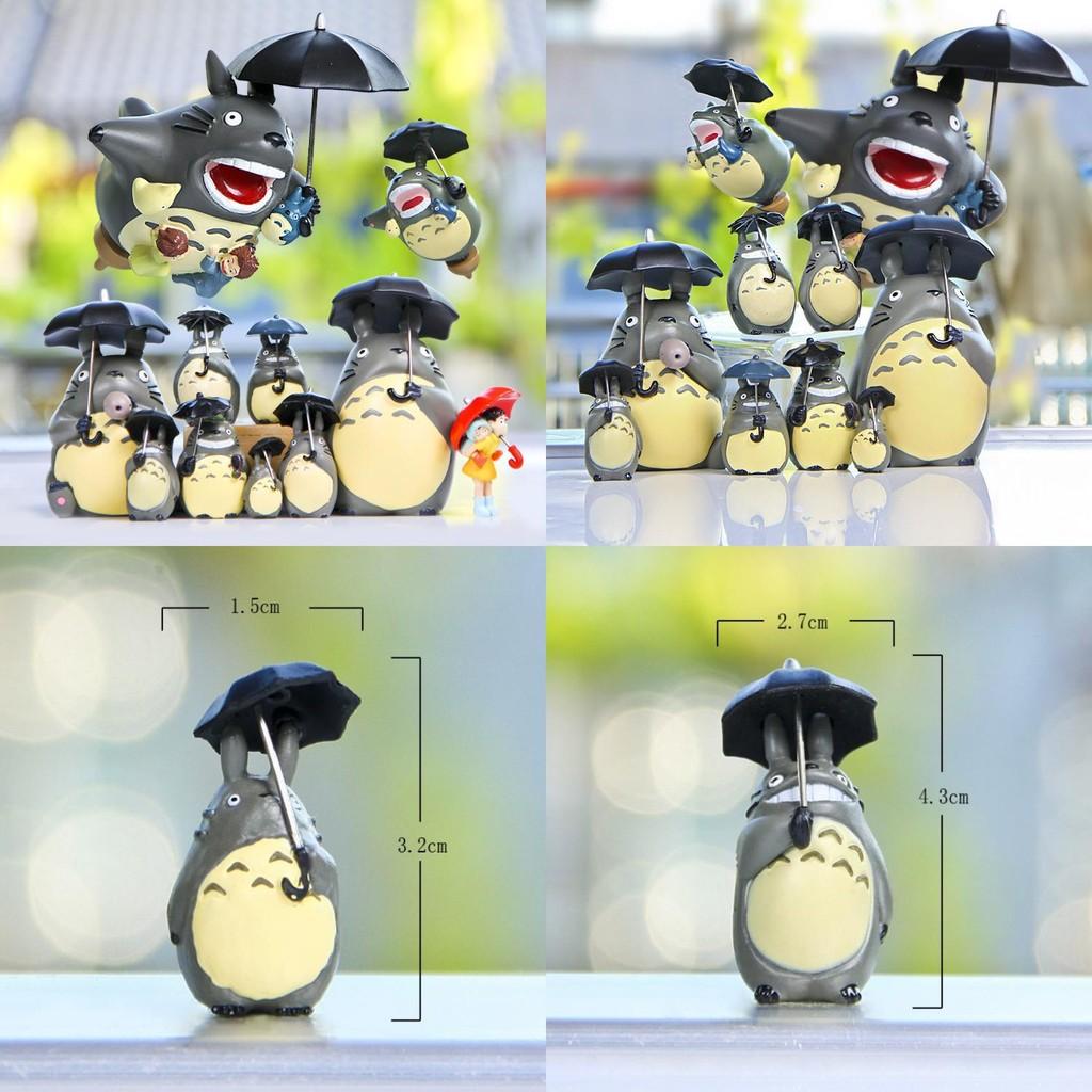Neighbor My Totoro With Umbrella Pvc Action Figures Model Toy Decoration Gifts