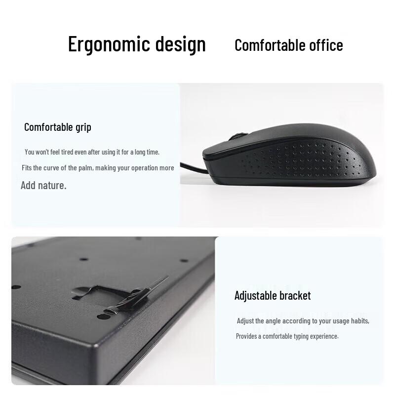 Lenovo KM200 Wired Keyboard and Mouse Combo