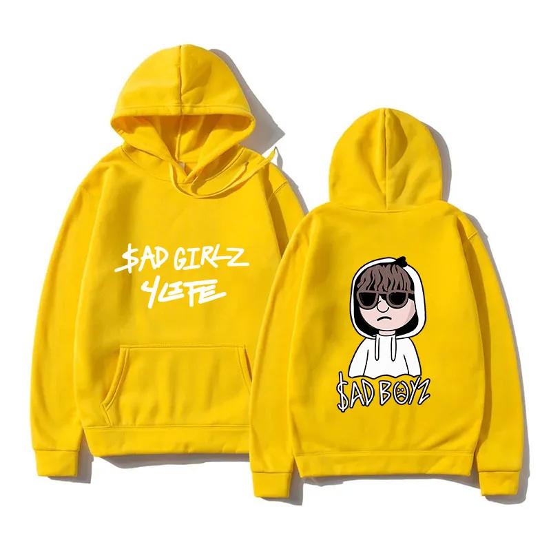 2024 Men's Sad Boys Printed Hoodies Harajuku Girls Hip Hop Pullover Fancy Music Gift Casual Loose Comfortable Sweatshirt