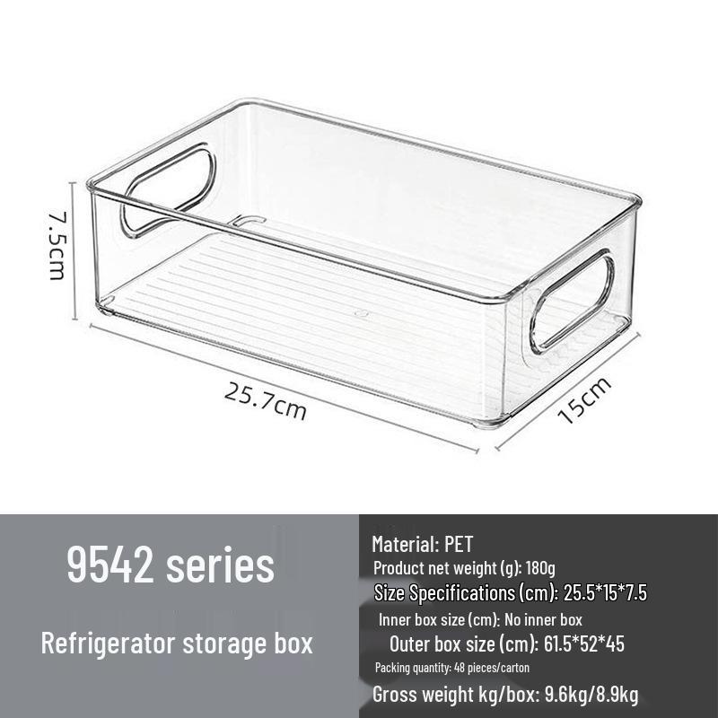 Food-Grade Refrigerator Storage Box with Lid for Kitchen Items