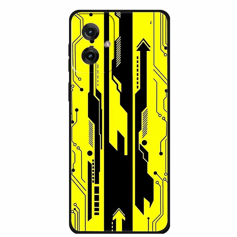 Etui do Motorola Moto G55 5G Luksusowe Miękkie Silikonowe TPU Tylna Osłona Etui na Telefon dla MotoG55 Ochronne Odporne na Wstrząsy Kolorowe Fundas