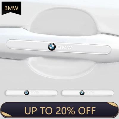 4Pcs Car Door Handle Protector Sticker Auto Styling For BMW M E34 E36 E60 E90 E46 E39 E70 F10 F20 F30 X5 X6 X1 M3 M5 M6 E71 F01