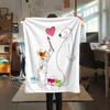 1PC Coco-chan Print Flannel Blanket, High quality All Seasons, Home Decor, Warmth and Comfort, Perfect for Christmas Gifts