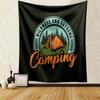 Camping Tapestry Camper Outing Accessories Fun Kids Room Club Man Cave Home Bedroom Wall Decor Backdrop