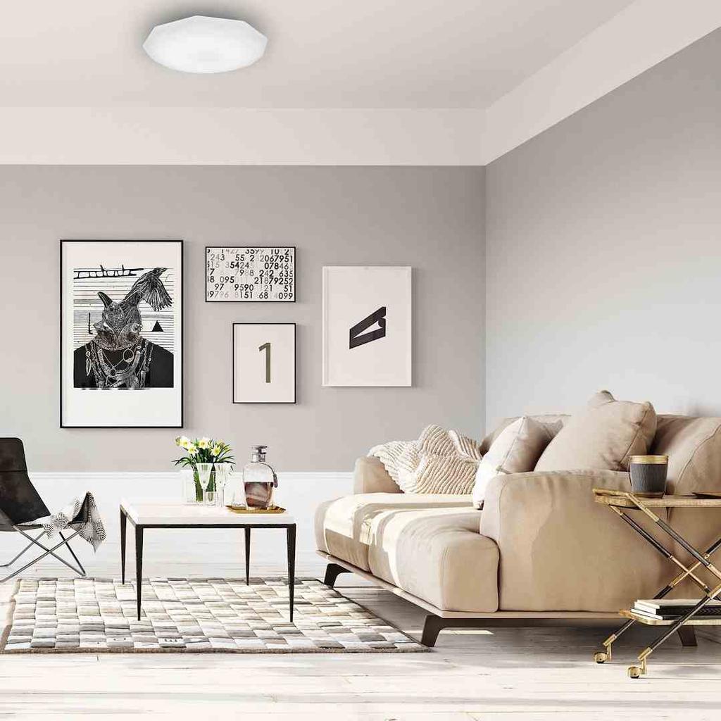 Hex 16W Led Ceiling Lamp Ø360 Mm