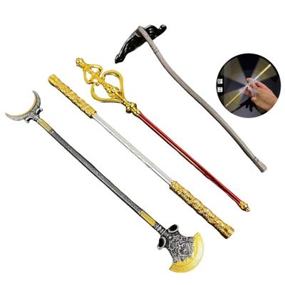 4 ks/sada Wukong sada zlatých hřbetů hřbet Vyřezávaná cesta na západ Zbraň postavy Ruyi