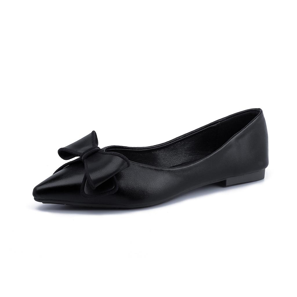 Spitze Einzel-Schuhe Damenmode Schleife leichter Luxus Retro Damenschuhe weiche Sohle keine müden Füße 2025 Frühling weiche Sohle Arbeitsschuhe