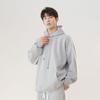Pure Cotton Hooded Sweater Men's and Women's Spring and Autumn New Couples Solid Color Large Size Loose Casual Hoodie