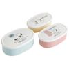 Skater Bento Box Lunch Box Seal Container Storage Container 3-Piece Set Made in Japan Snoopy Smoky P