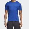 Adidas Round Neck Sports Short Sleeve T-Shirt Men Tops Blue CE0814