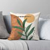 Green Minimalist Eucalyptus Branch Square Pillowcase Polyester Linen Velvet Creative Decor Throw Pillow Case Sofa Seater 18"