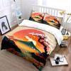 Japanese Landscape Art Set Bedding Set with 1 Duvet Cover 2 Pillowcases Single Double King Queen, Gift