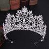 RS217  Silver and Gold Plated Elegant Crystal Wedding Hair Accessories Bride Pageant Tiaras Crowns for Queens