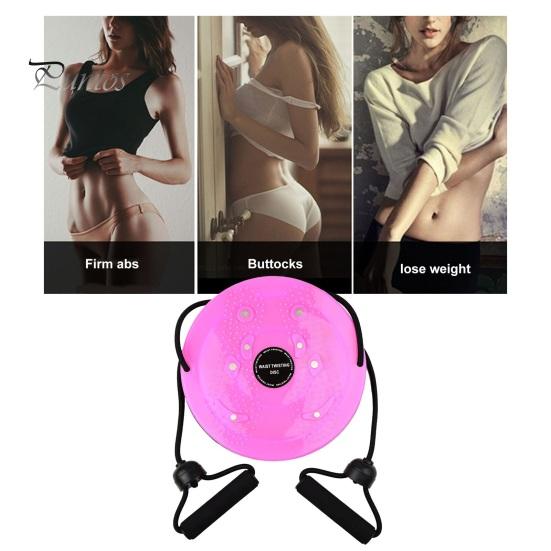 Fitness Journey Excitement Women Body Shaping Waist Twister Magnetic Stone Whisper Disc Exerciser with Pull Rope Home Slimming Twisting Plate