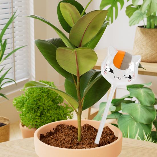 Cat Plant Watering Bulb Clear Glass Automatic Watering Bulb Planter Insert Cute Kitten Shape Watering Globes for Indoor Outdoor Potted Plants