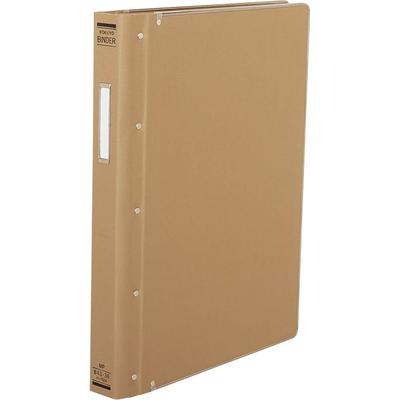 KOKUYO File Binder, Cloth Cover, B4, Vertical, with Metal Edges, 36 Holes, Holds 200 Sheets, Ha-124