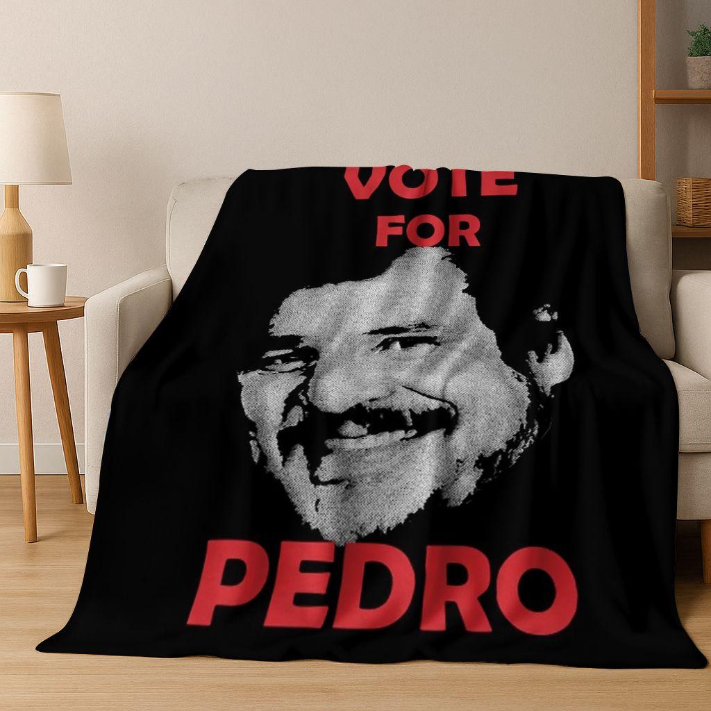 2025 Neue Pedro Pascal Schauspieler Star Kunst Flanelldecke, Gemütliche Weiche Überwurfdecke für Zuhause Schlafzimmer Bett Sofa Picknick Abdeckung Kinder Geschenk