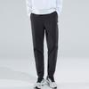 Anta Training Series Solid Color Logo Waterproof Oil Resistant Straight Leg Knitted Sports Pants Men Pants Black 952317501-2