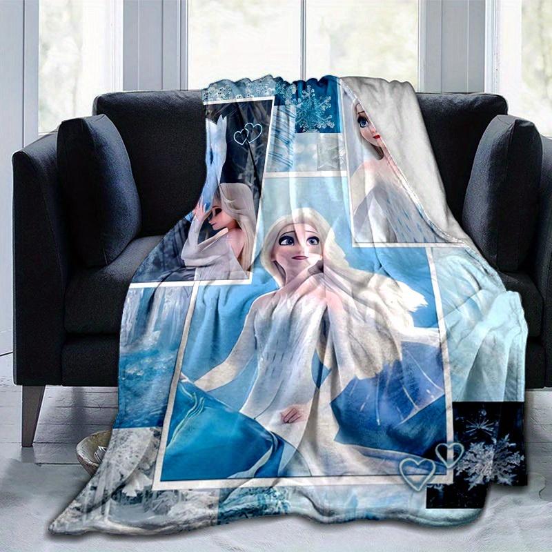 1pc, Elsa Frozen II Queen Elsa Ice Princess Blanket Home Decor, Couch Throw, Outdoor Blanket, Gift, Coverlet Suitable for Bedroom, Living