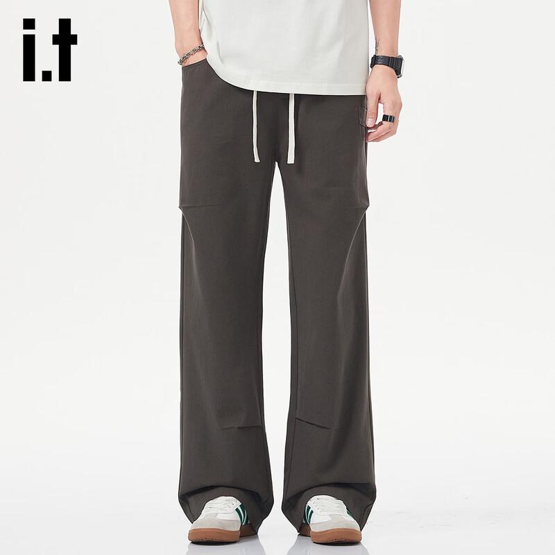 Izzue IT Men's Pure Cotton Straight-Leg Casual Pants