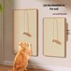 Wear-Resistant Sisal Cat Scratcher Mat - Lint-Free Wall Protector & Cat Claw Board