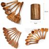 Acacia Wood Kitchen Utensil Set Handles For Home Cooking And Gift