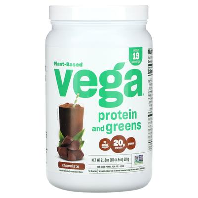 Pflanzliches Protein und Grünzeug, Schokolade, 1 Pfund (618 g)