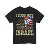 Ich stehe mit Israel USA Amerikanische Flagge Israelische Flagge Unterstützung Unisex T-Shirt Unisex T-Shirt
