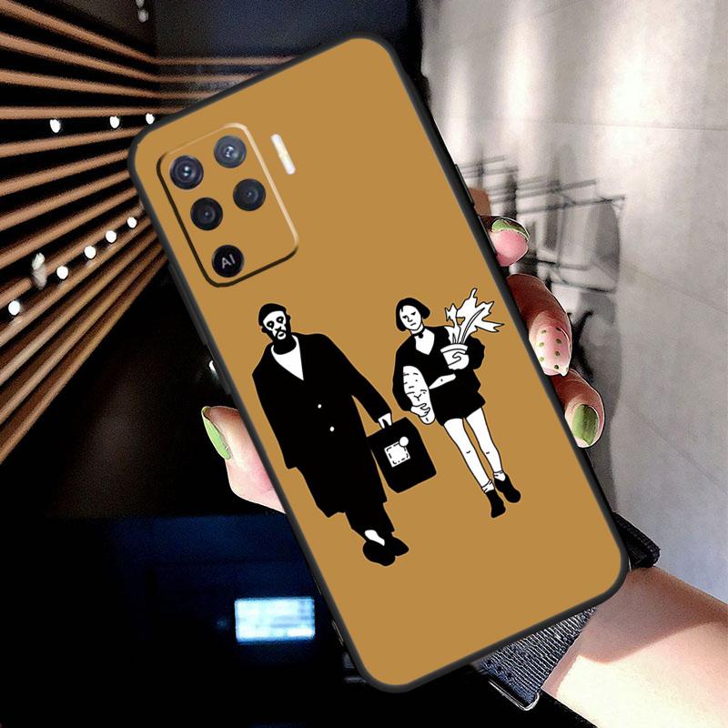 Leon Mathilda Case For Oppo A17 A57 A77 A76 A16 A96 A18 A60 A80 A40 A38 A58 A78 A98 A94 A74 A54 A15 A5 Pro