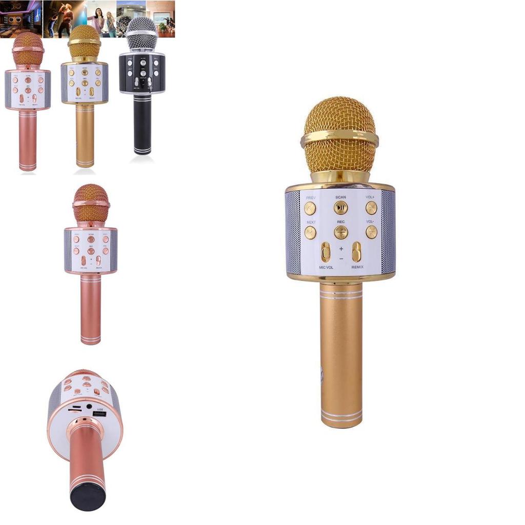 Wireless Bluetooth Microphone Handheld Ktv Mini Portable Speaker Usb Player For Home And Ktv Use