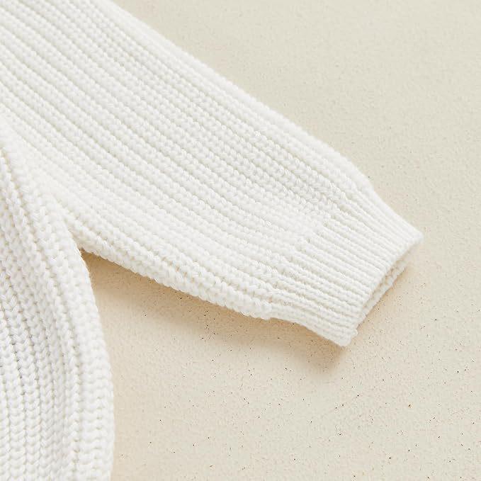 Hand-Embroidered Snowman Knit Sweater - Christmas Cotton, Long Sleeve for Baby Boy/Girl