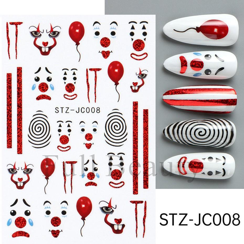 New nail art stickers ins autumn pumpkin retro plaid thorn lines thanksgiving adhesive nail stickers