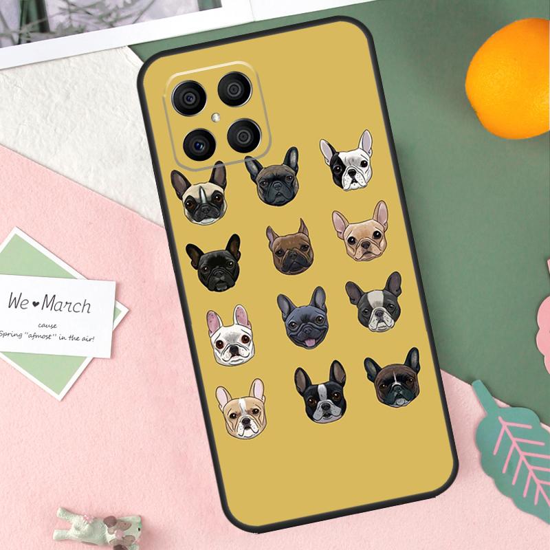 French Bulldog Case For Honor 200 Pro 50 70 90 Lite X9b X9a X8b X8a X8 X9 X9c Honor Magic 7 5 6 Pro Cover