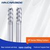 Tungsten Carbide CNC Cutters: 2 & 4 Flute Flat End Mill & Round Nose for Stainless Steel Machining