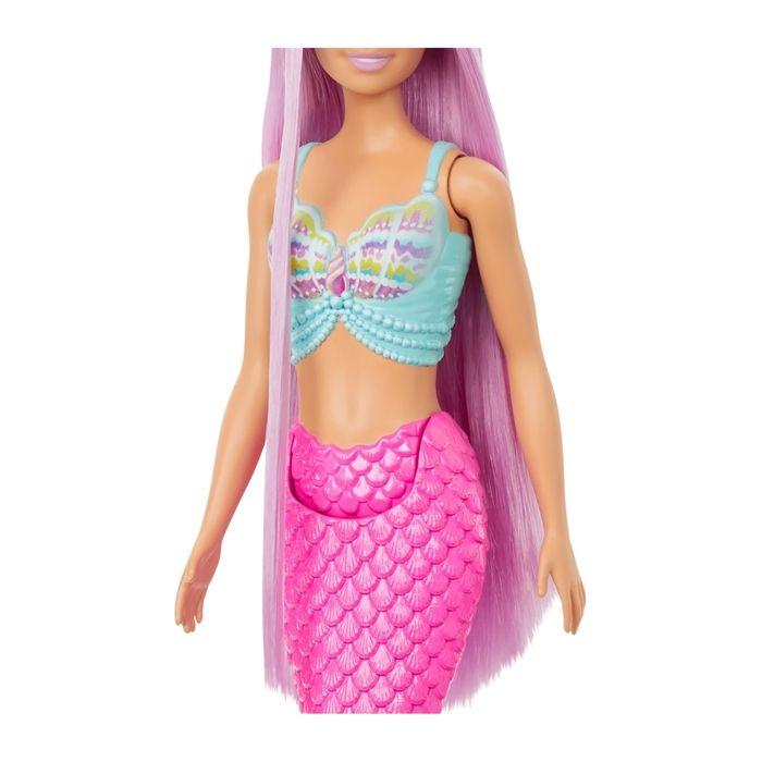 Mermaid Doll - BARBIE - Pink Hair - 18 Cm - Hair Accessories - For Children Aged 3 To 10