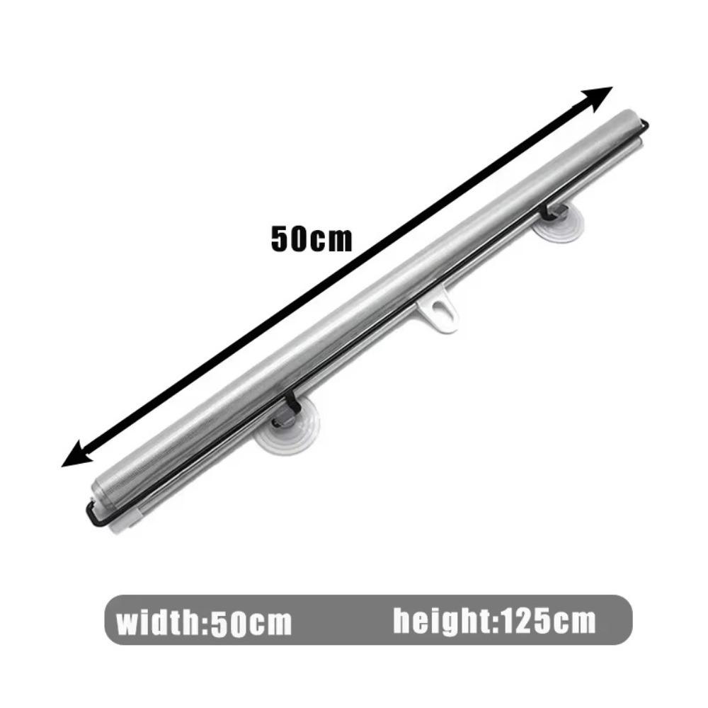 Retractable Car Side Window Sun-Shade Universal Aluminium Film Sunshade Roller Blinds Cars Windscreen Sunshade Auto Truck
