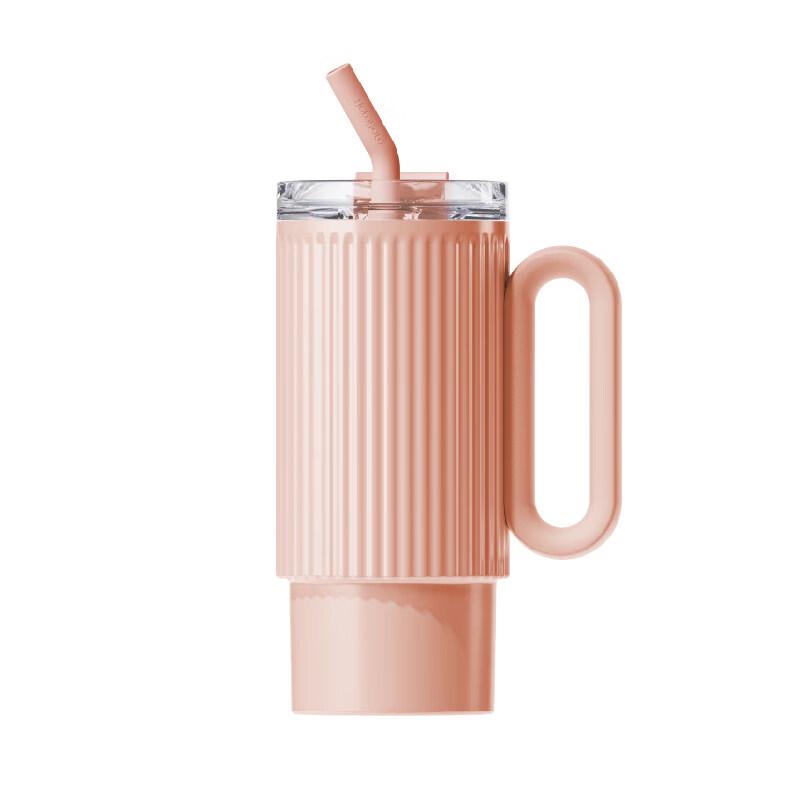 HOLOHOLO 1000ml Portable Insulated Straw Cup