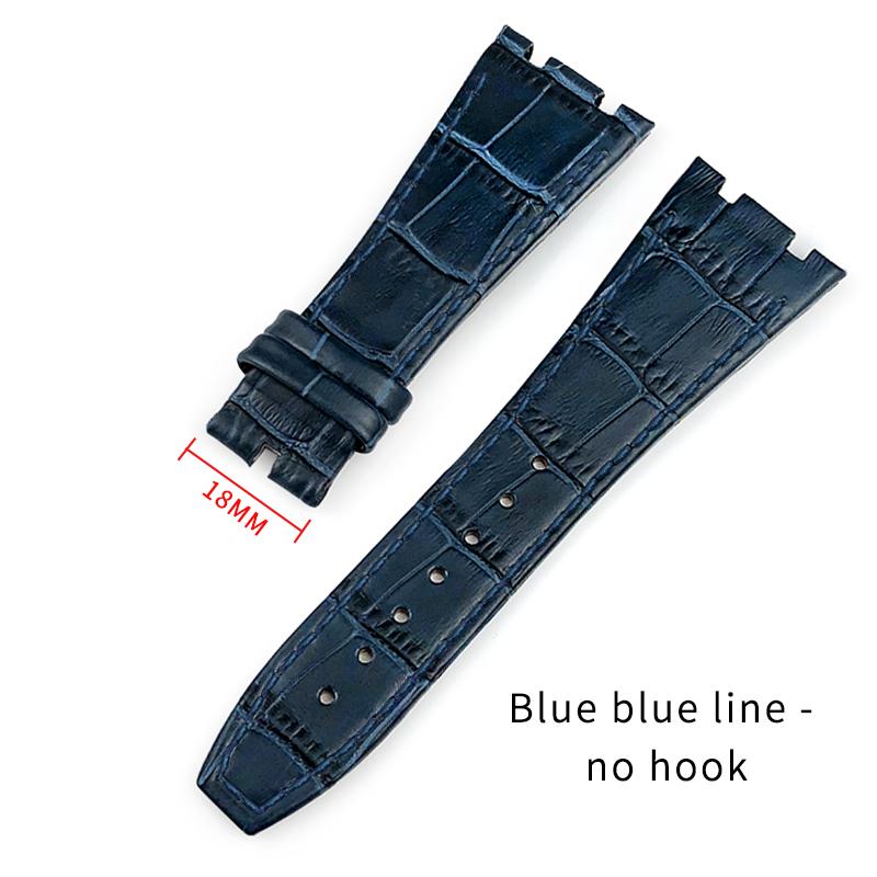 26mm 27mm Calfskin Leather Watch Strap for Audemars Piguet Royal Oak Offshore Ap15400/15500/26331 Watchband Folding Buckle