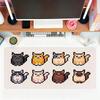 Kawaii Cartoon Pixel Kitten Mouse Pad For Office Gaming And Keyboards NonSlip Large Waterproof