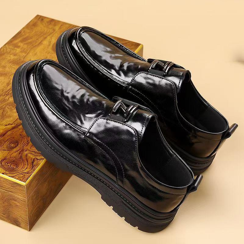 New Arrival Men's Oxford Shoes Office Business Male Leather Shoes Comfortable Platform Dress Shoes Man Casual Footwear Sneakers