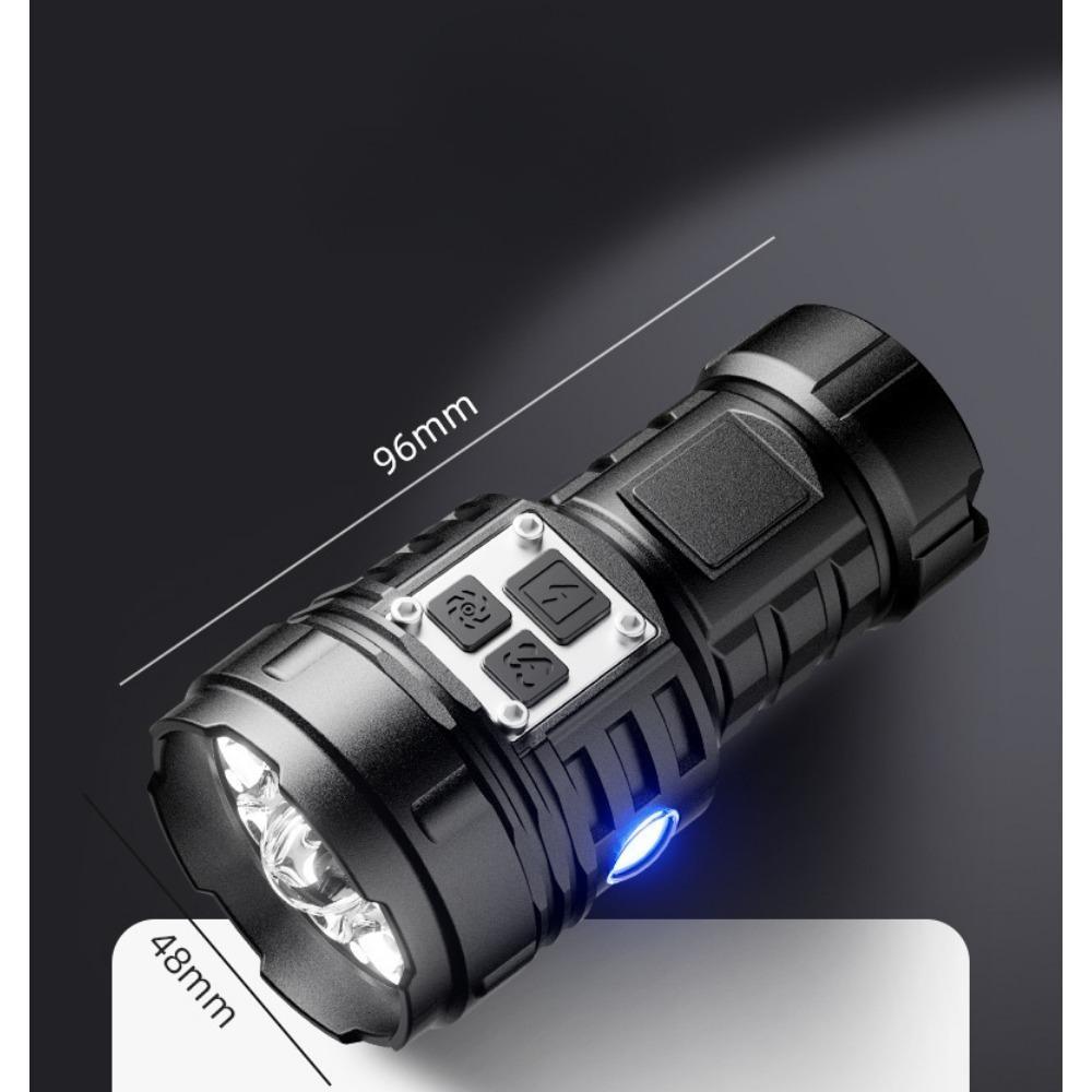 Multi-function Mini Flashlight Electric Display Tail Magnetic Built-in Battery Outdoor Portable Flashlight Emergency Lights