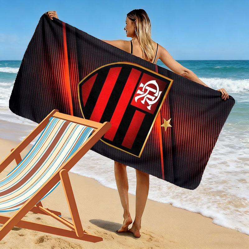 Clube De Regatas Do Flamengo Print Beach Towel, Large Soft Quick Dry Towel for Beach Camping Swimming
