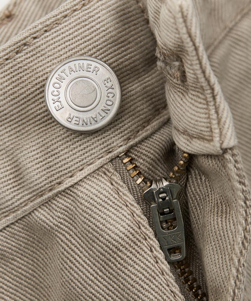 EXCONTAINER Vintage Dyed Cargo Pants (Beige)