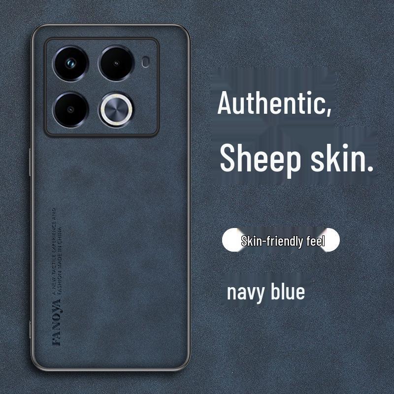 Infinix Note40 Pro+ Sheepskin 5G Phone Case: Solid Color Business Protective Cover