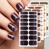 Strong Adhesive Nail Strips Polish Film Decals Stick On Art Decals Without LED Lamps Curing Stylish and Long Lasting