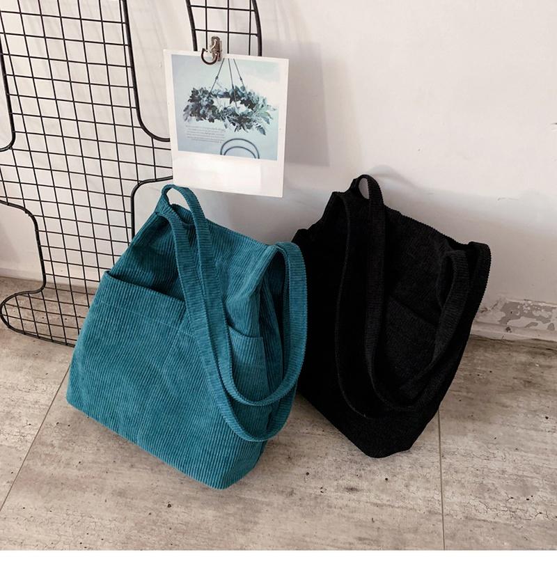 Вельветовая сумка-тоут — фото 11