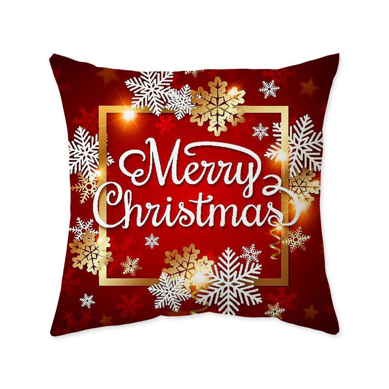 Christmas Festival Cushion Cover - Stylish Pillowcase for Bedroom, Living Room, or Sofa Decoration