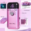 Nail Polish Machine 45000RPM Electric Nail Drill Machine Professional Nail Drills for Gel Nails Polish Rechargeable Portable Nail File Manicure Tool