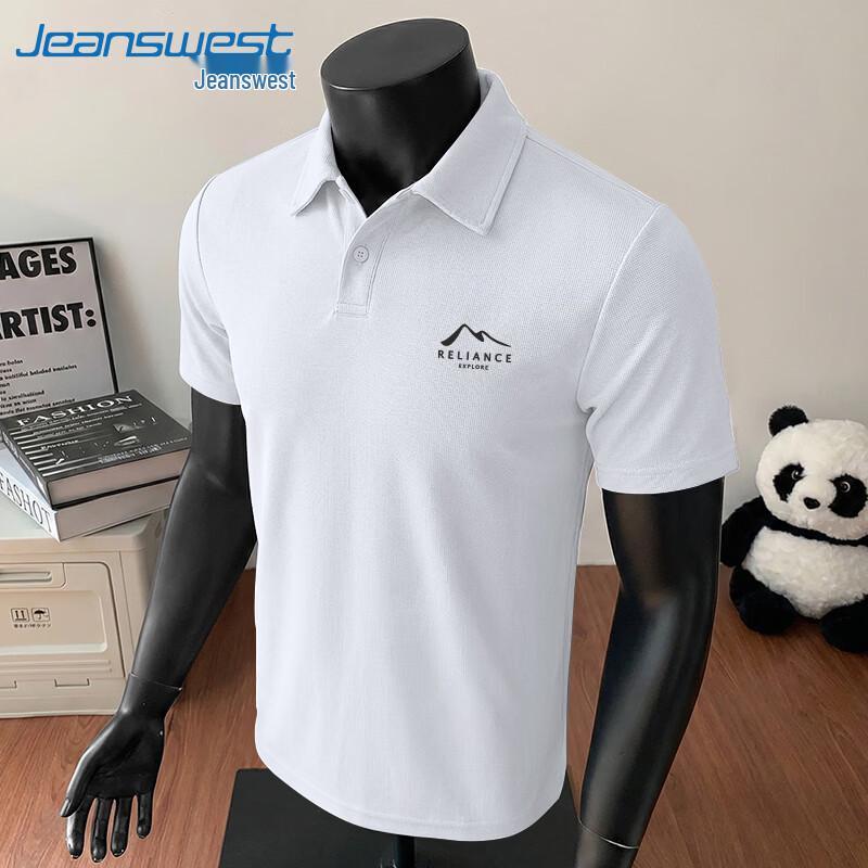 Jeanswest Men s Waffle Texture Short Sleeve Polo Shirt 2XL